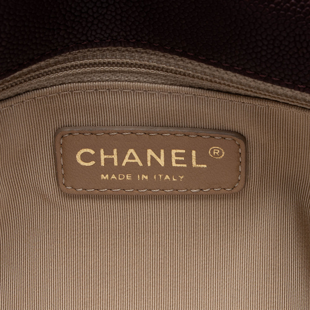 Chanel Caviar Leather Wild Stitch Flap Shoulder Bag