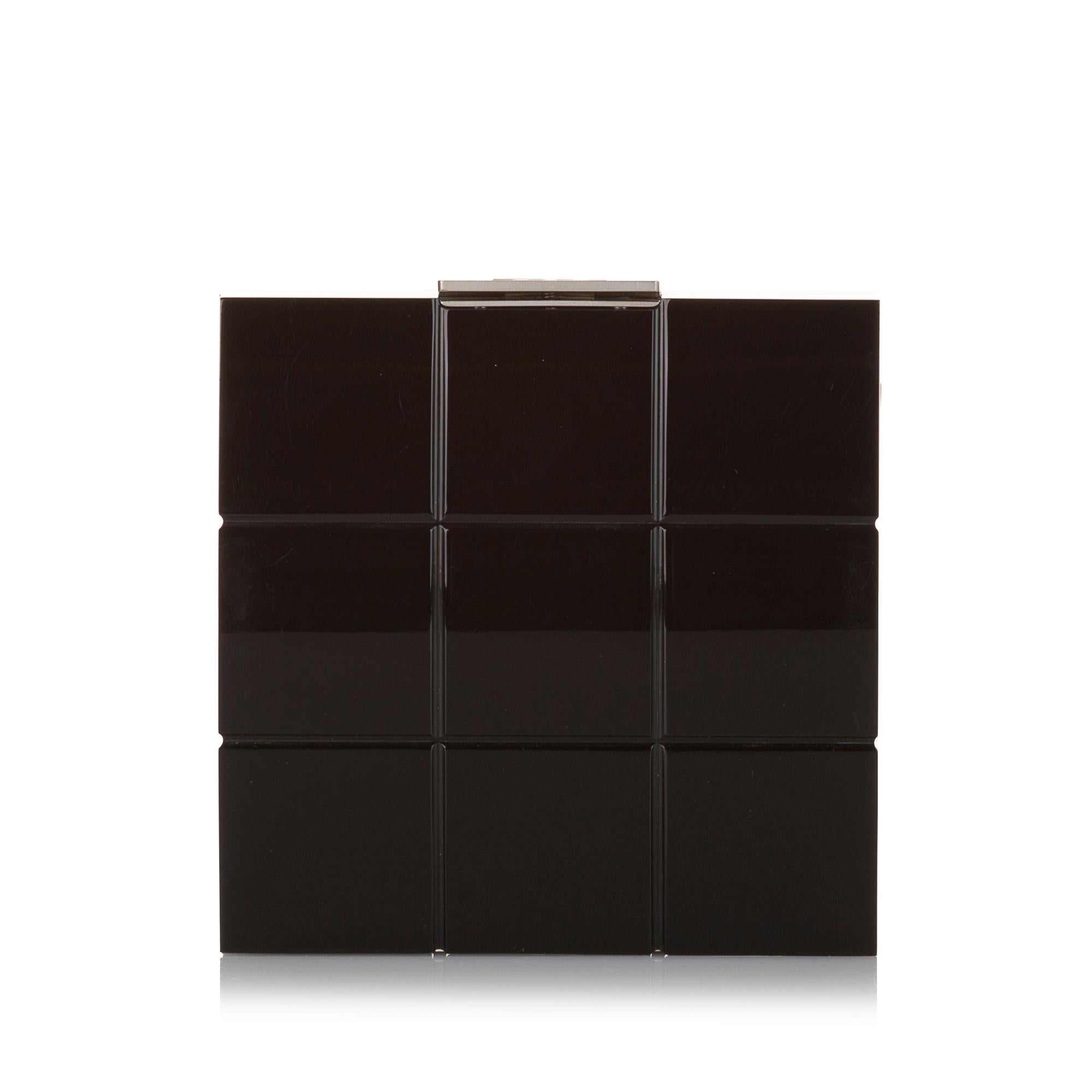 Chanel Choco Bar Lucite Perspex Clutch
