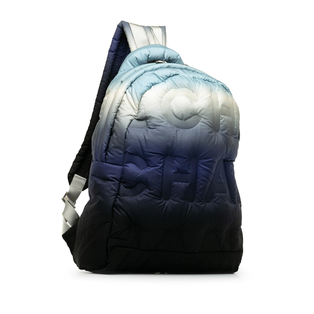 Chanel Embossed Nylon Doudoune Backpack (SHG-uuLrok)