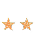 Chanel Enamel CC Star Clip-On Earrings (SHG-sn3z2v)