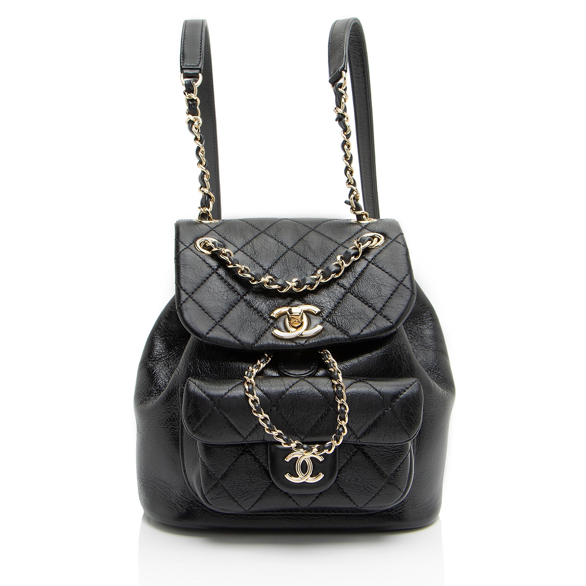 Chanel Glazed Calfskin Duma Small Backpack