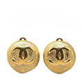 Chanel Gold Plated CC Clip On Earrings (SHG-h09o9s)