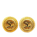 Chanel Gold Plated CC Clip On Earrings
