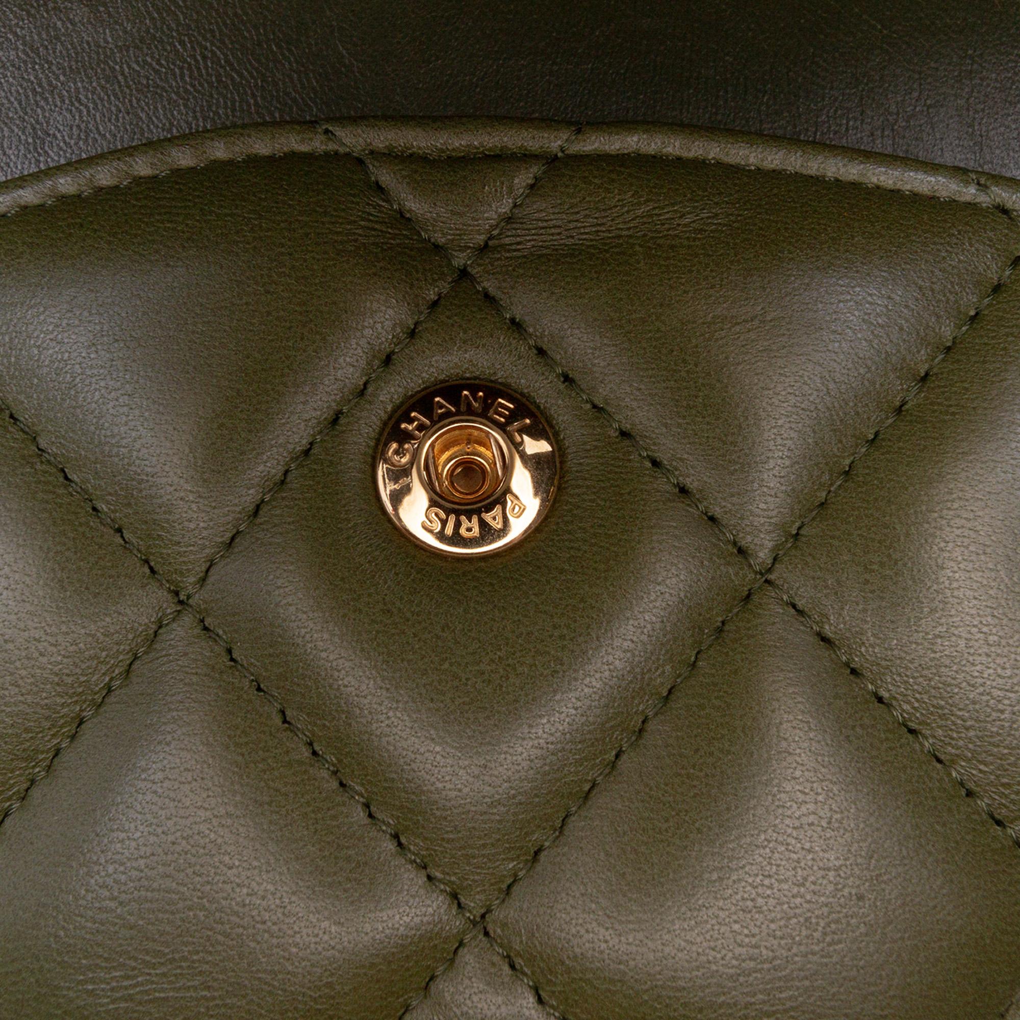 Chanel Jumbo Classic Tricolor Lambskin Double Flap
