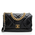 Chanel Lambskin 19 Maxi Flap Shoulder Bag