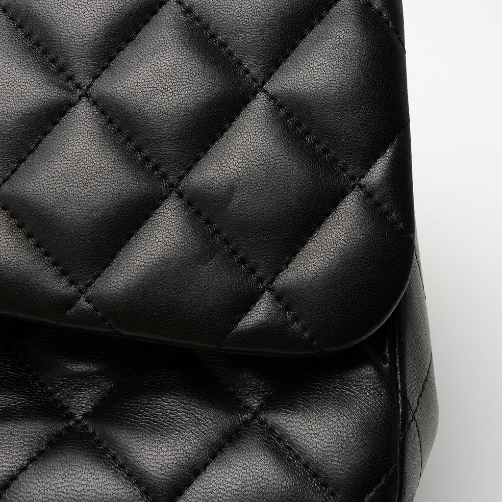 Chanel Lambskin Classic Jumbo Double Flap Bag