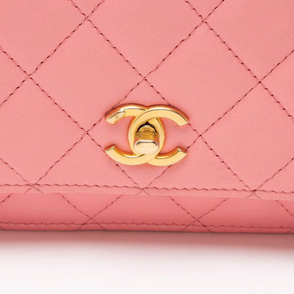 Chanel Lambskin Pearl Crush Wallet on Chain