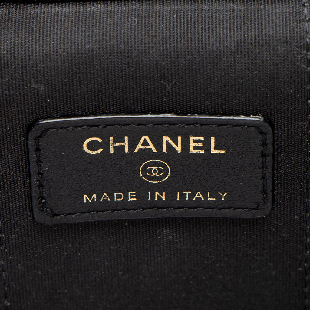 Chanel Lambskin Top Handle Mini Vanity Case