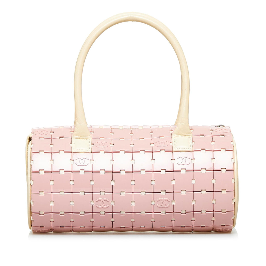 Chanel Lucite Puzzle Barrel Handbag (SHG-FENZ2D)