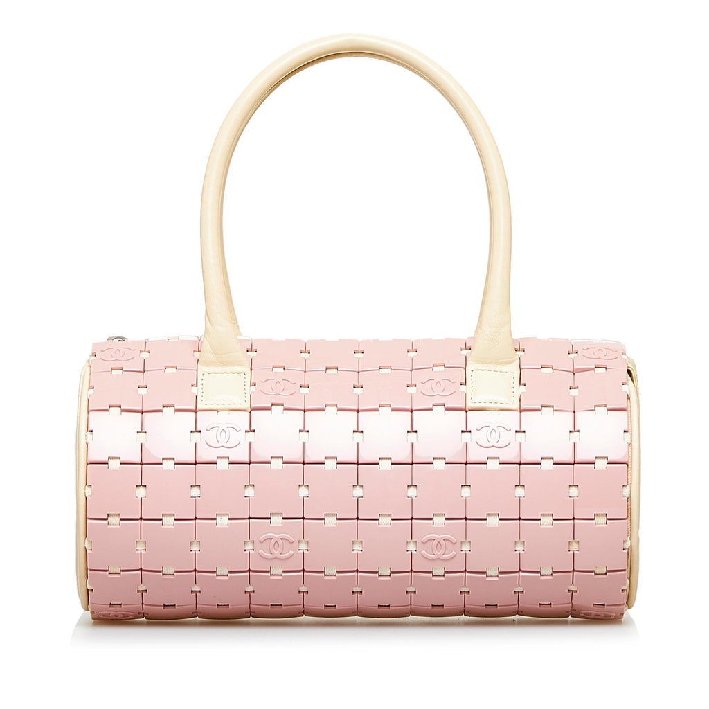 Chanel Lucite Puzzle Barrel Handbag (SHG-FENZ2D)