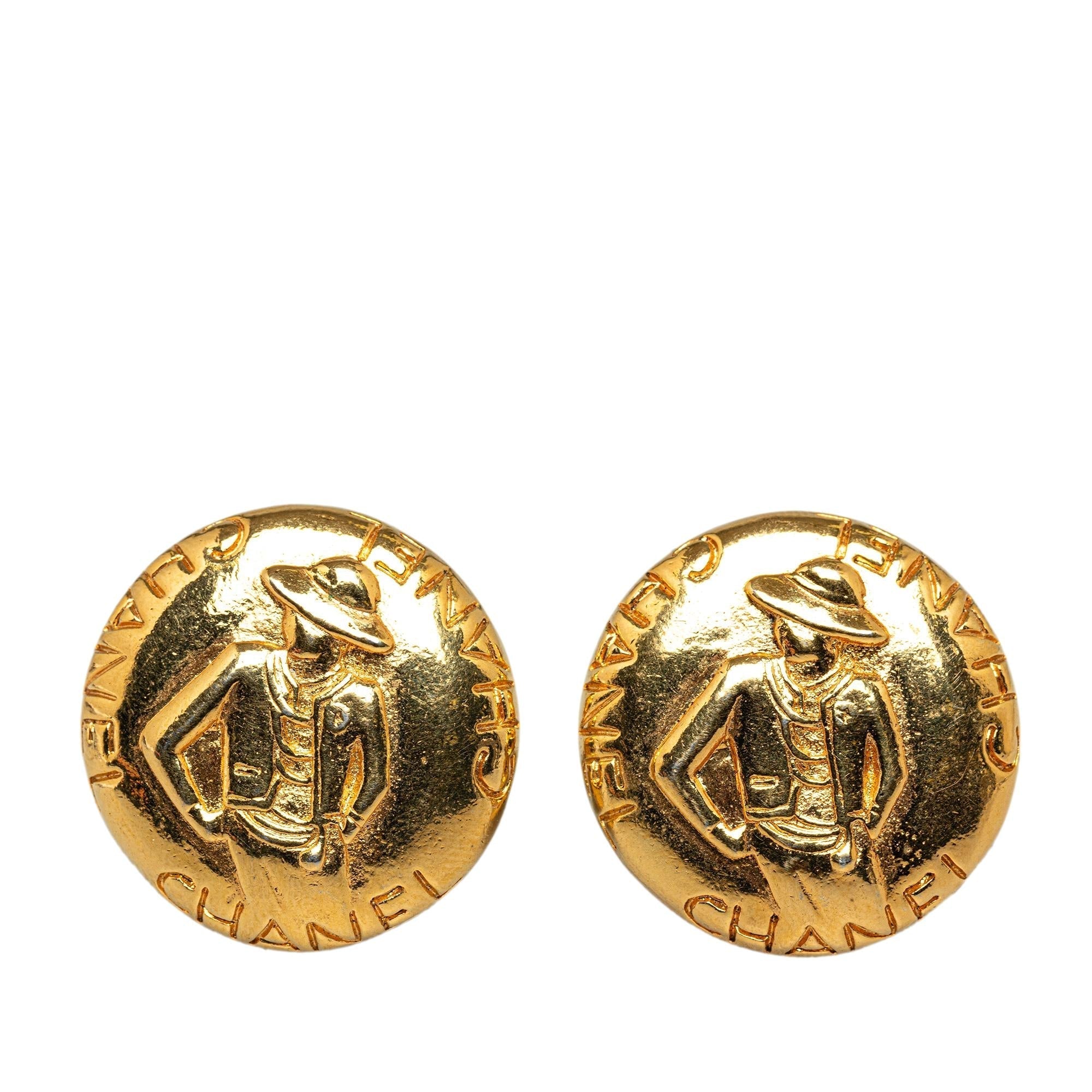 Chanel Mademoiselle Clip On Earrings (SHG-8WX2gn)