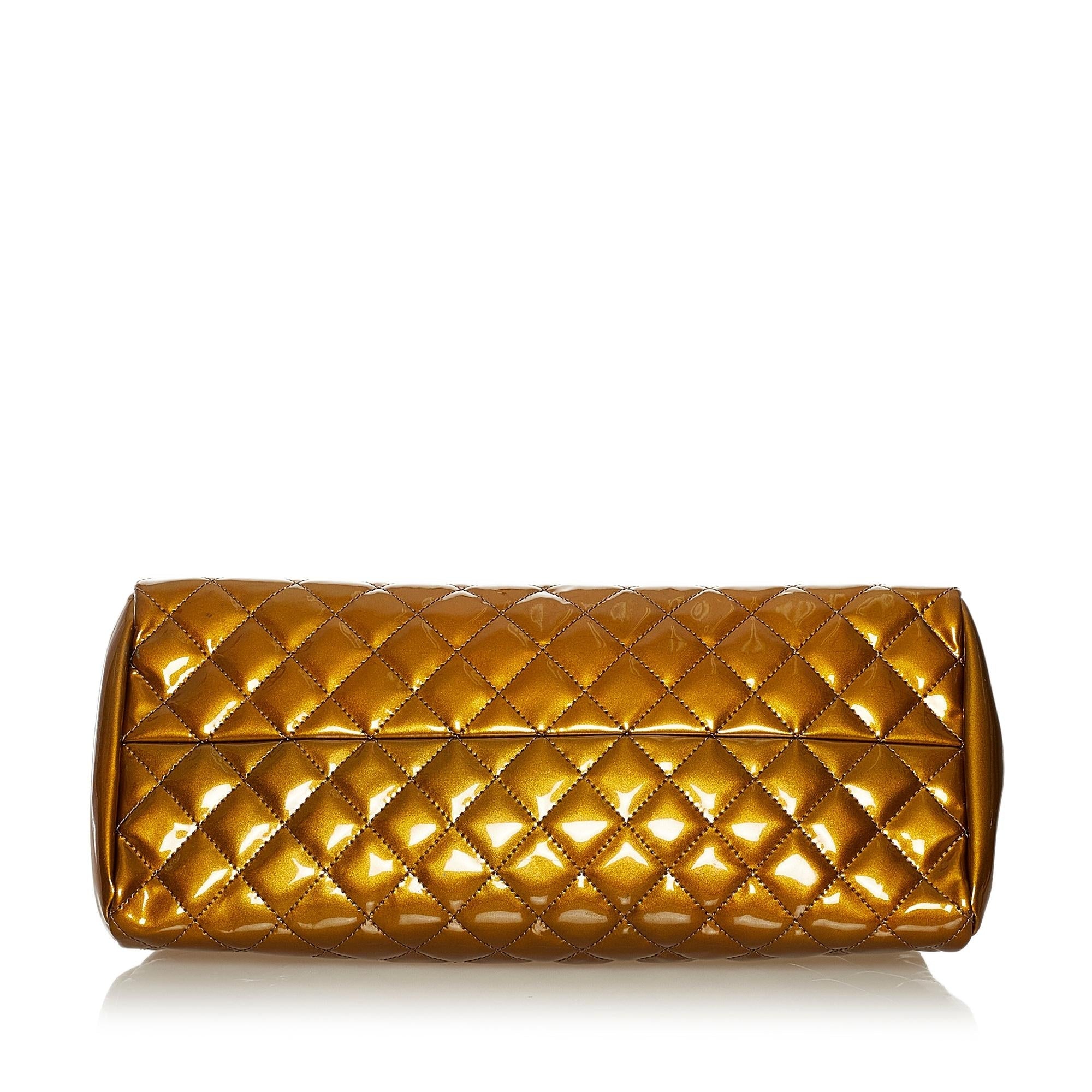 Chanel Mademoiselle Lambskin Leather Bowling Bag (SHG-34405)