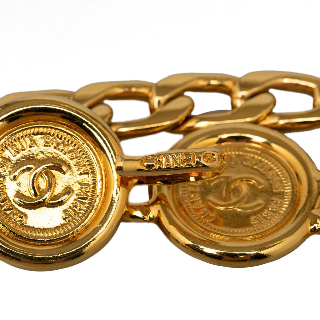 Chanel Medallion Chain-Link Belt - 34 / 86.00 (SHG-mFY9sa)