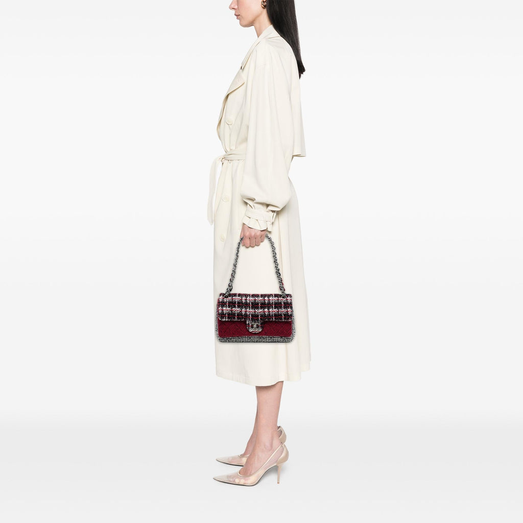 Chanel Medium CC Tweed Multi Print Double Flap