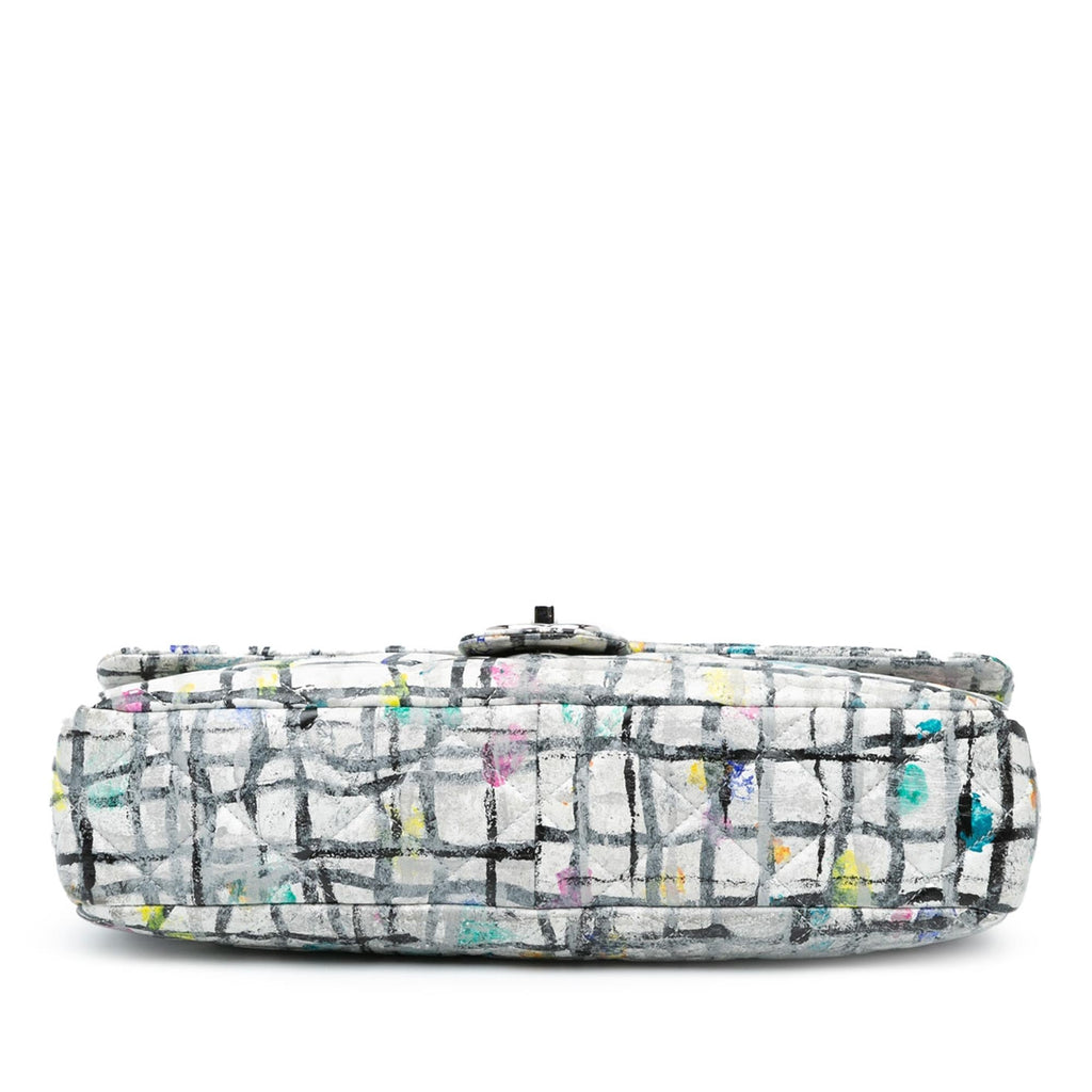 Chanel Medium Calfskin Hand Painted Graffiti Flap