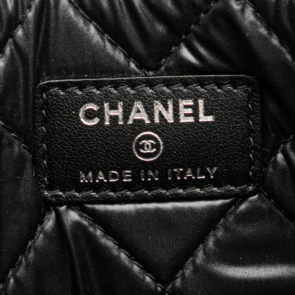 Chanel Medium Caviar Deauville Studded O Case Clutch