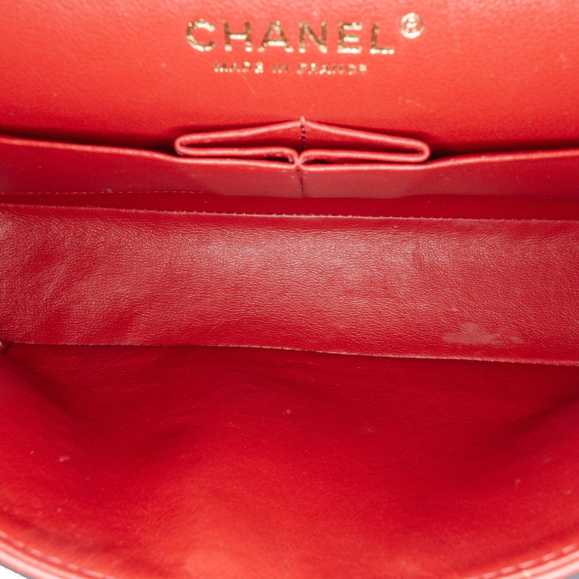 Chanel Medium Classic Chevron Lambskin Double Flap
