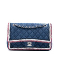 Chanel Medium Classic Denim Braided Single Flap