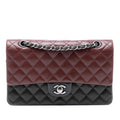 Chanel Medium Classic Tricolor Lambskin Double Flap