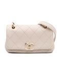 Chanel Medium Lambskin Twist Chain Enamel CC Flap