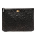 Chanel Medium Quilted Caviar O Case Clutch