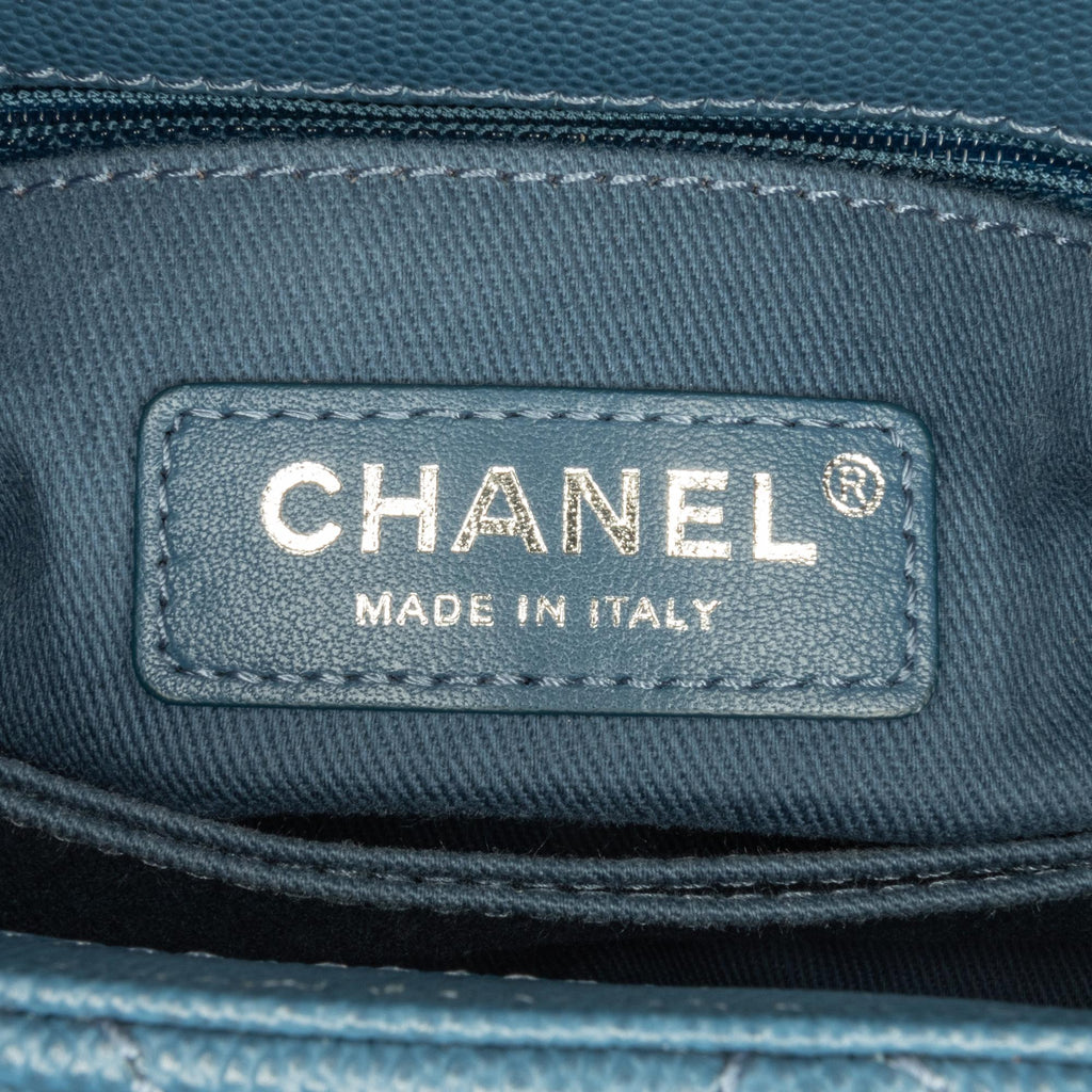 Chanel Mini Quilted Caviar Coco Top Handle Bag