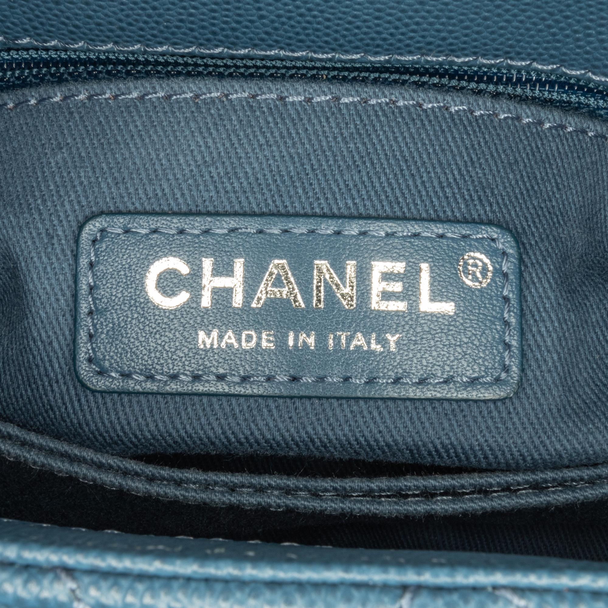 Chanel Mini Quilted Caviar Coco Top Handle Bag