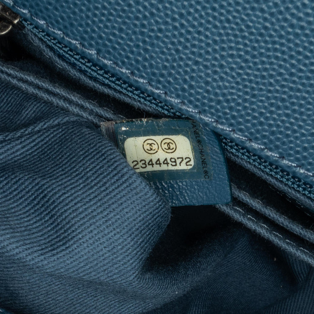 Chanel Mini Quilted Caviar Coco Top Handle Bag