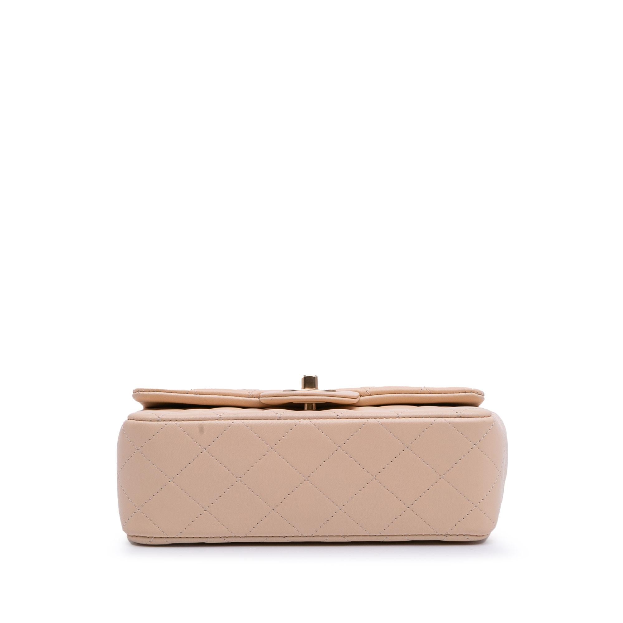 Chanel Mini Rectangular Classic Lambskin Single Flap