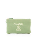 Chanel Mixed Fibers Deauville Pochette