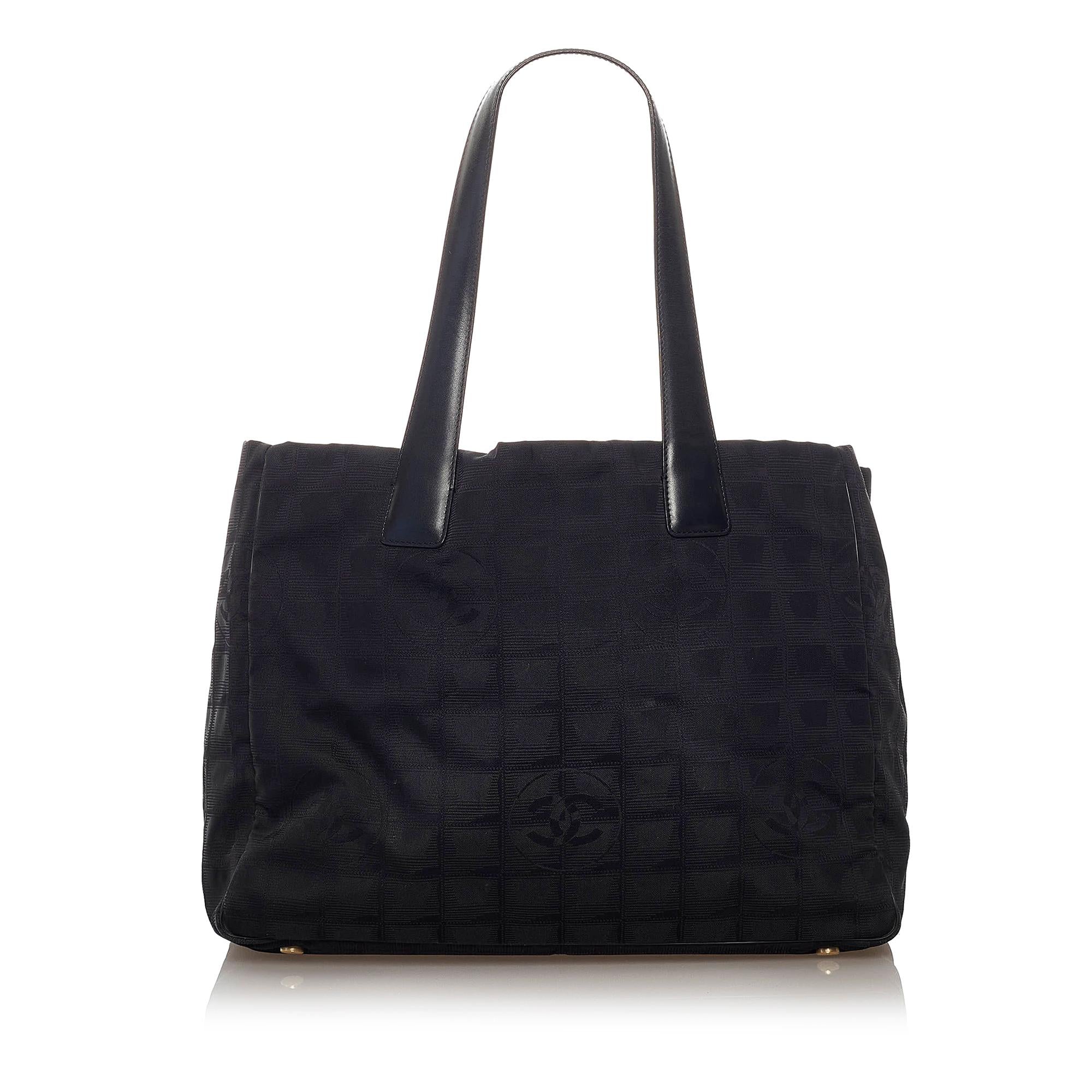 Chanel New Travel Line Nylon Tote Bag (SHG-28226)