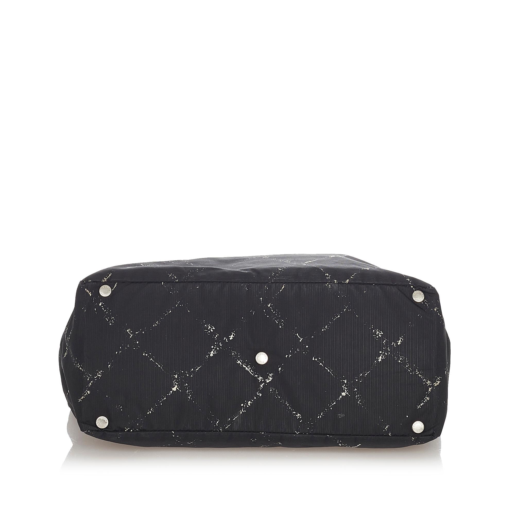Chanel Old Travel Line Nylon Tote Bag (SHG-23286)
