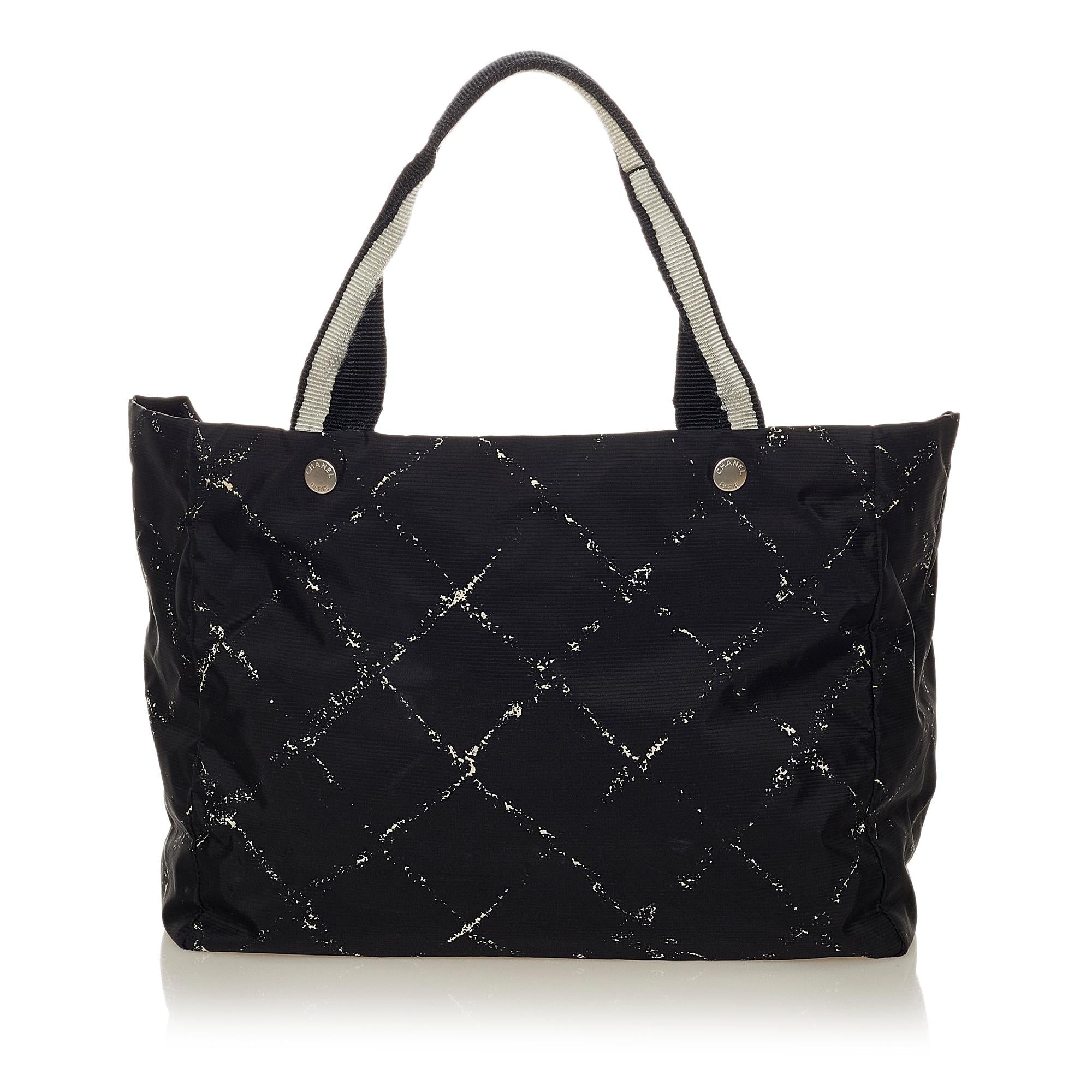 Chanel Old Travel Line Nylon Tote Bag (SHG-27920)