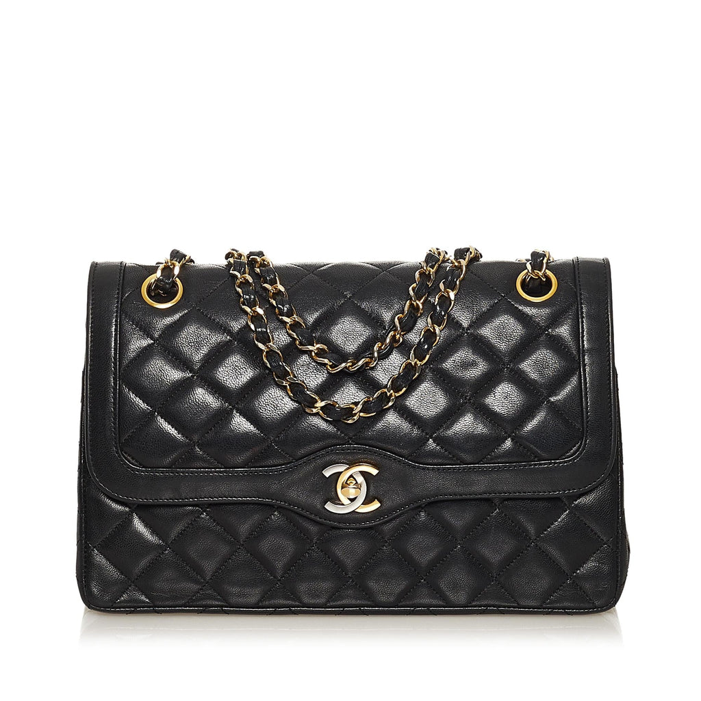 Chanel Paris Limited Edition Lambskin Double Flap Bag (SHG-35234)