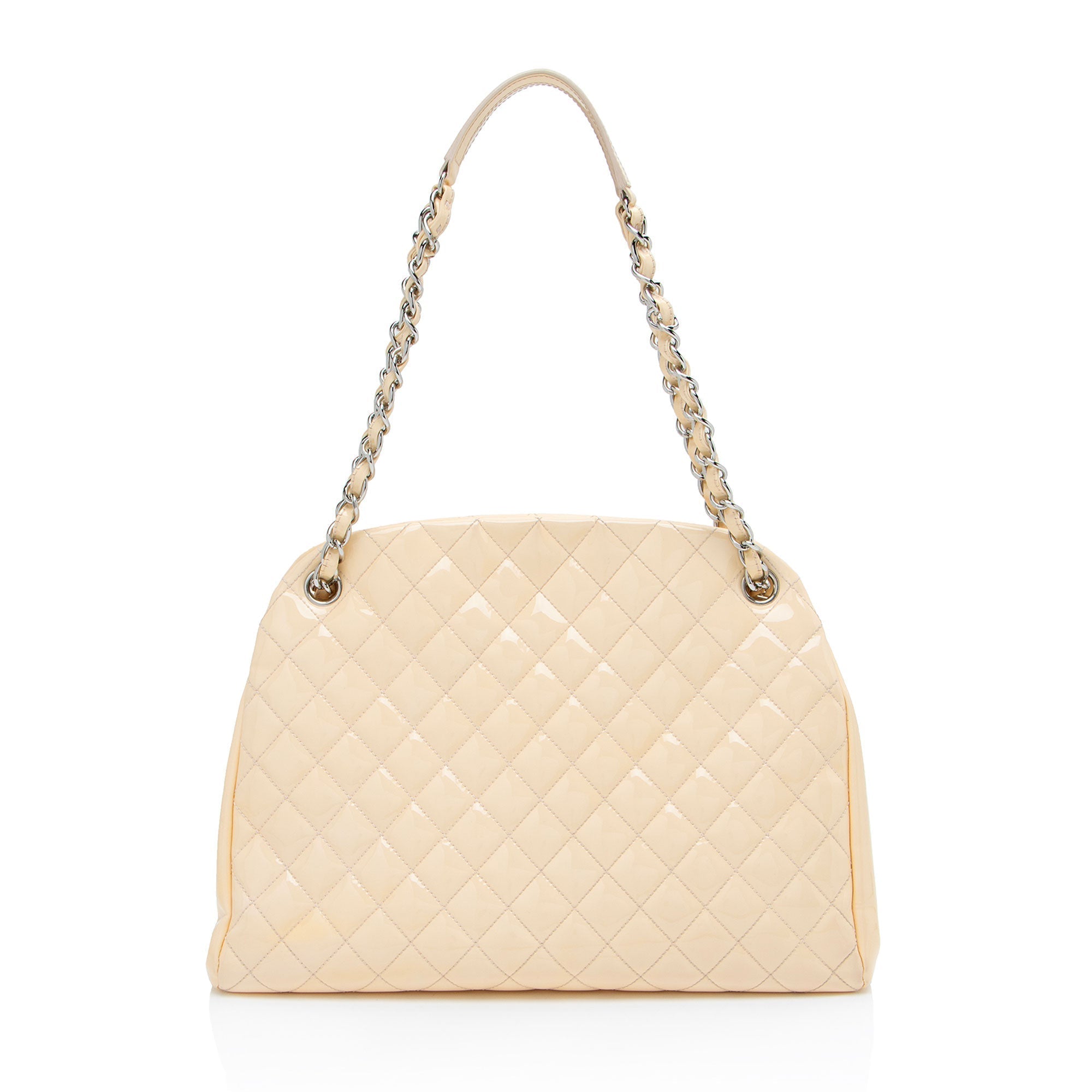Chanel Patent Leather Just Mademoiselle Large Bowler Bag