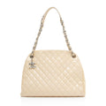 Chanel Patent Leather Just Mademoiselle Large Bowler Bag