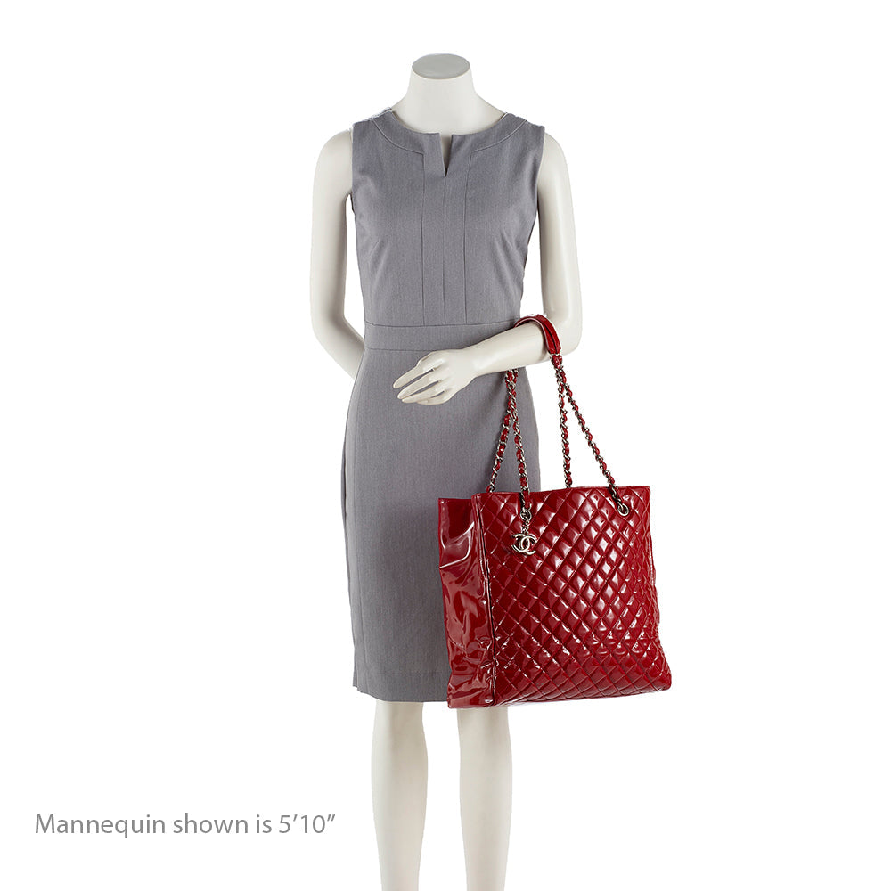 Chanel Patent Leather North South Tote (SHF-15687)