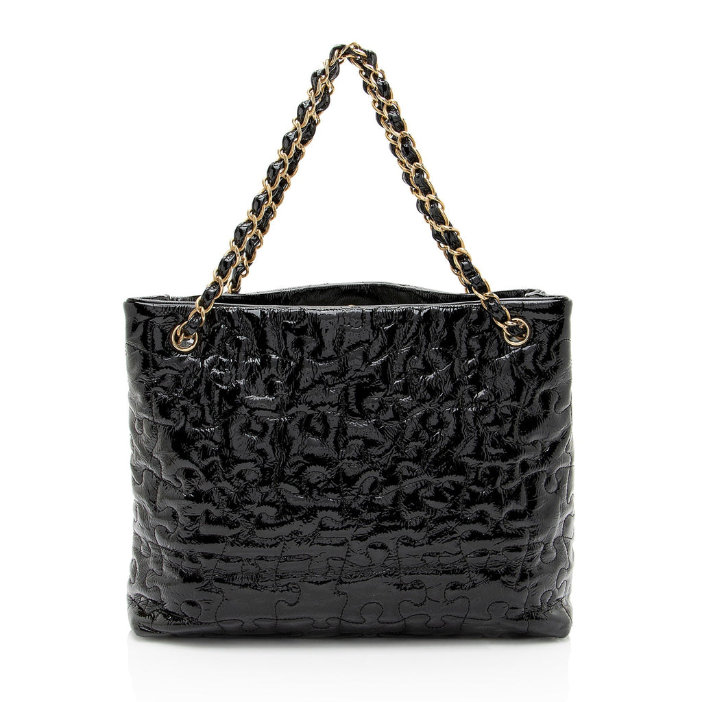 Chanel Patent Leather Puzzle Tote