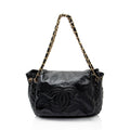 Chanel Patent Vinyl Rock and Chain Medium Shoulder Bag