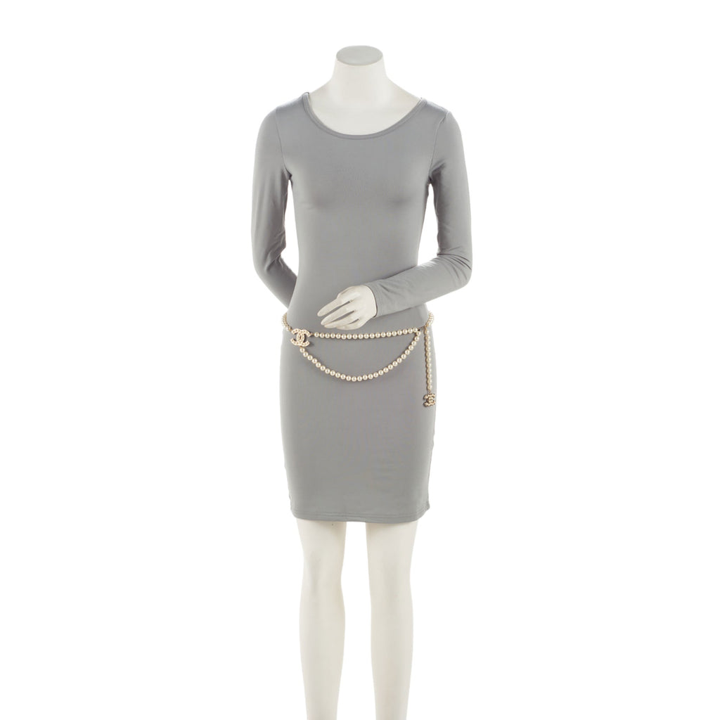 Chanel Pearl CC Chain Belt - Size 37 / 94 (SHF-CSdGHr)