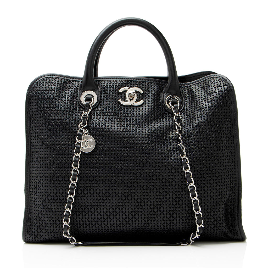 Chanel Perforated Calfskin Up In The Air Large Tote