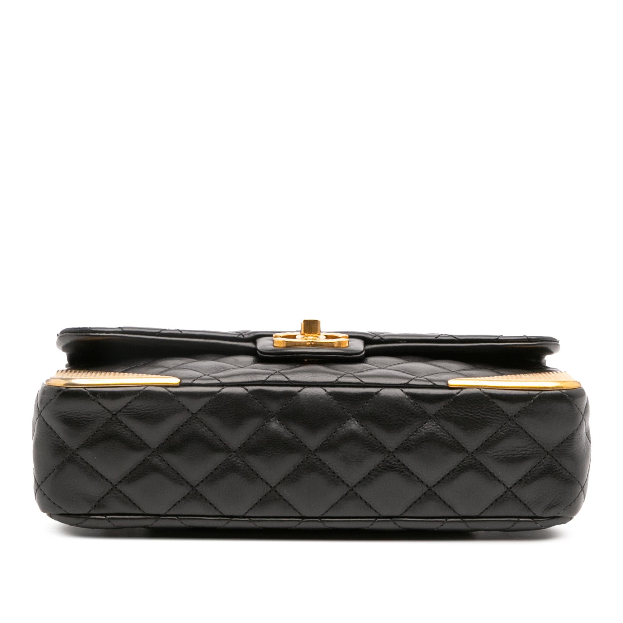 Chanel Quilted Calfskin Rock The Corner Flap