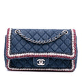 Chanel Quilted Denim Classic Single Flap