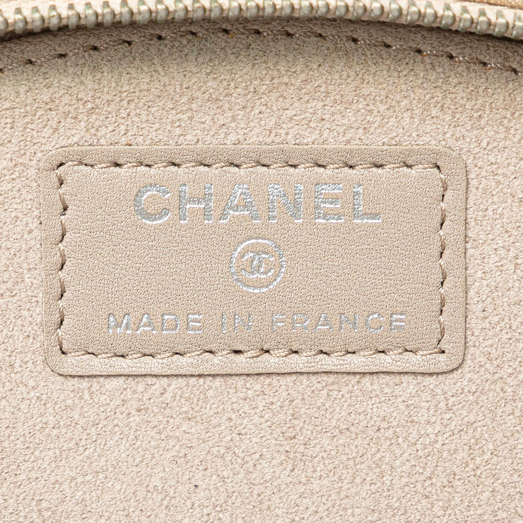 Chanel Quilted Iridescent Lambskin Wristlet Clutch
