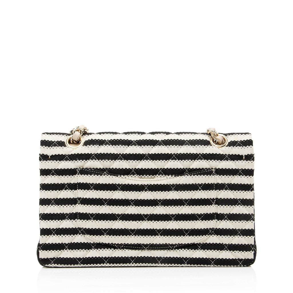 Chanel Quilted Jersey Pearl Coco Sailor Medium Flap Bag (SHF-23372)