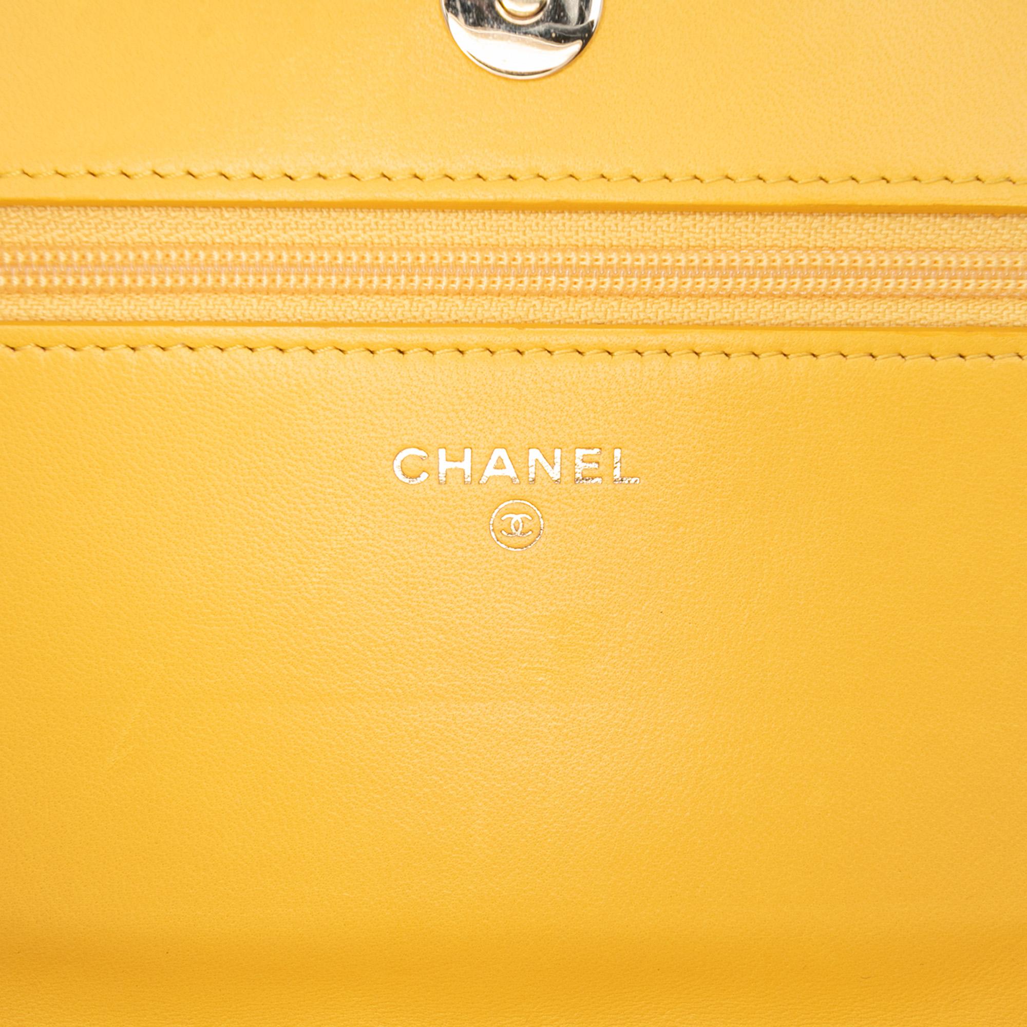 Chanel Quilted Lambskin Boy Wallet On Chain