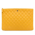 Chanel Quilted Lambskin O Case Clutch (SHG-d1f50a)
