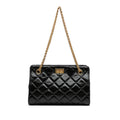 Chanel Reissue 2.55 Glazed Crackled Calfskin Shopping Bag