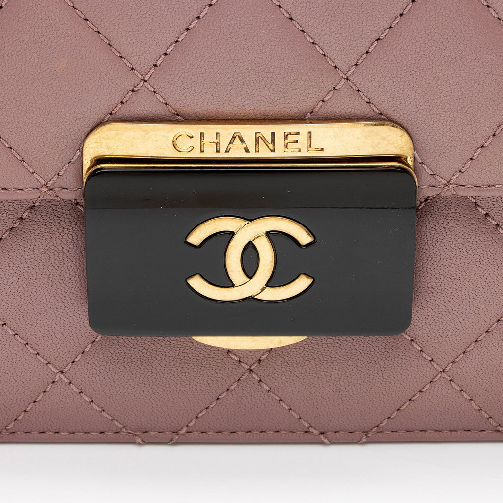 Chanel Sheepskin Beauty Lock Medium Flap Bag