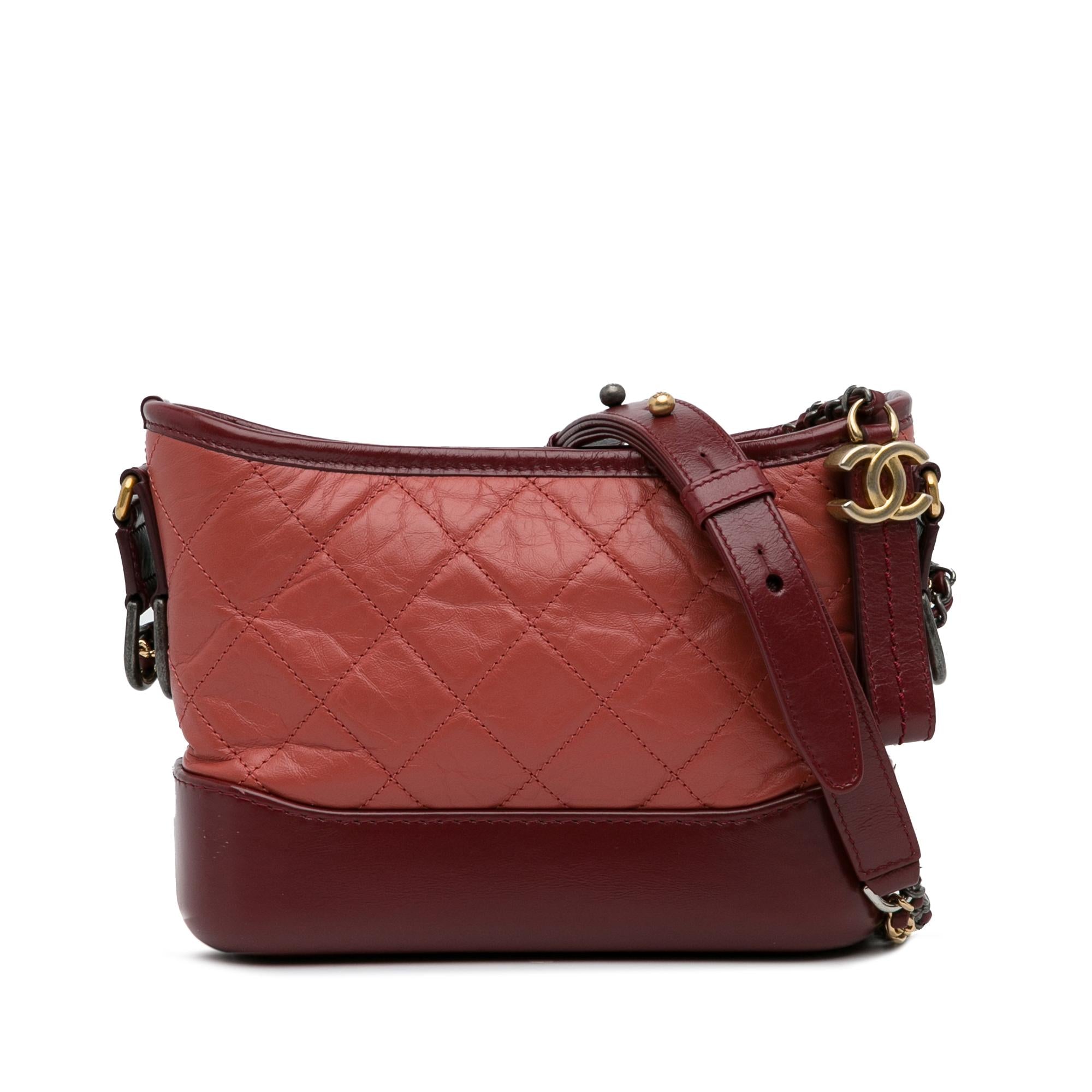 Chanel Small Chevron Lambskin Gabrielle Crossbody